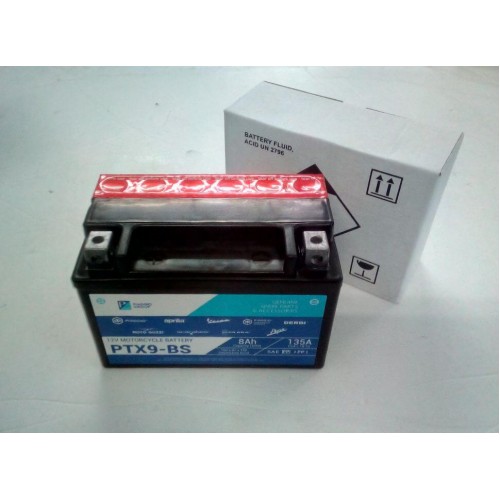 ΜΠΑΤΑΡΙΑ PIAGGIO PTX9-BS (12V, 8Ah)  ΚΩΔ.1L004083