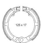 ΣΙΑΓΩΝΕΣ ΜΠΡΟΣ ΦΡΕΝΟΥ VESPA 50S-XL-ΑΡΕ50 ΖΕΥΓΑΡΙ ΚΩΔ.2665064