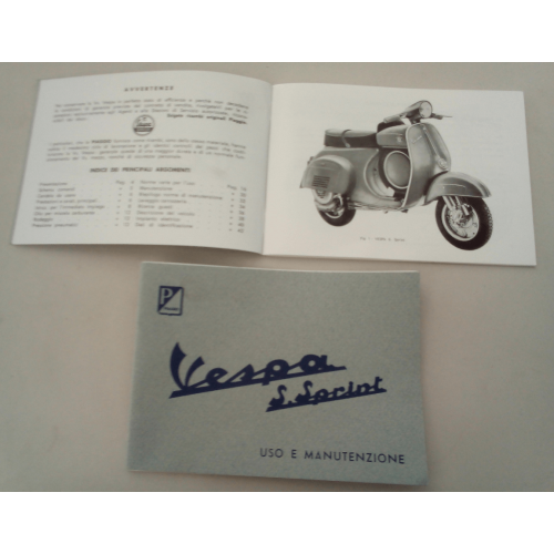 ΒΙΒΛΙΟ VESPA 90SS (65-71) USO /MANUAL  ΚΩΔ.610046M	