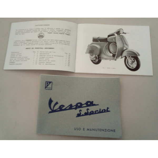 ΒΙΒΛΙΟ VESPA 90SS (65-71) USO /MANUAL  ΚΩΔ.610046M	