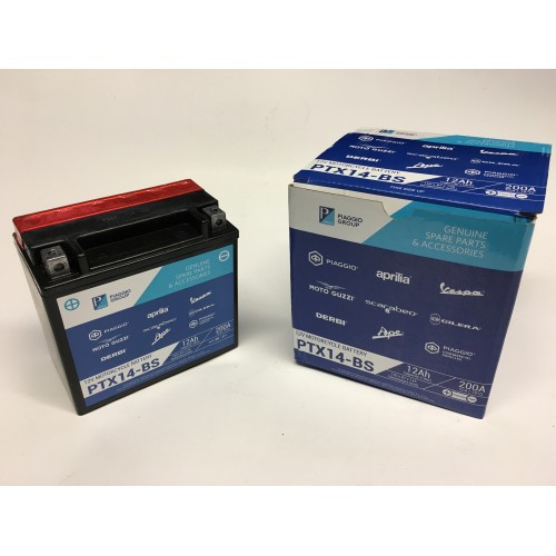 ΜΠΑΤΑΡΙΑ PIAGGIO PTX14-BS (12V 12Ah)  ΚΩΔ.1R000319	