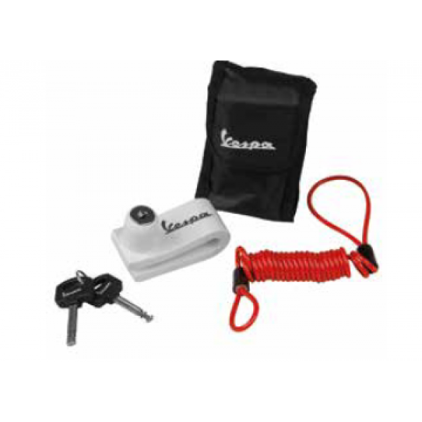 ΚΛΕΙΔΑΡΙΑ ΔΙΣΚΟΠΛΑΚΑΣ VESPA ΛΕΥΚΗ 10mm  ΚΩΔ.606143M	