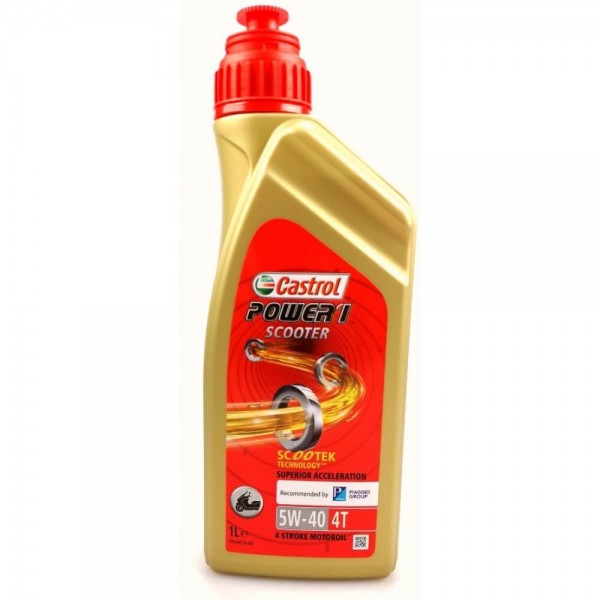 ΛΙΠΑΝΤΙΚΟ CASTROL-PIAGGIO 5W40 POWER 1 SCOOTER 1LT  ΚΩΔ.UGC0030